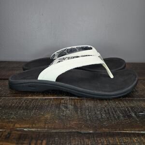 NEW Olukai Ohana Womens Size 10 Sandals Flip Flop Thong Flats Shoes White